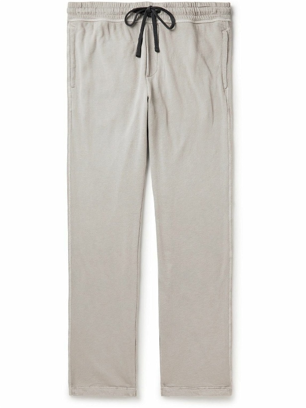 Photo: James Perse - Tapered Supima Cotton-Jersey Sweatpants - Gray