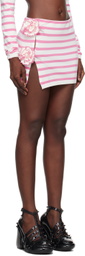 Jean Paul Gaultier White & Pink 'The Flower' Miniskirt