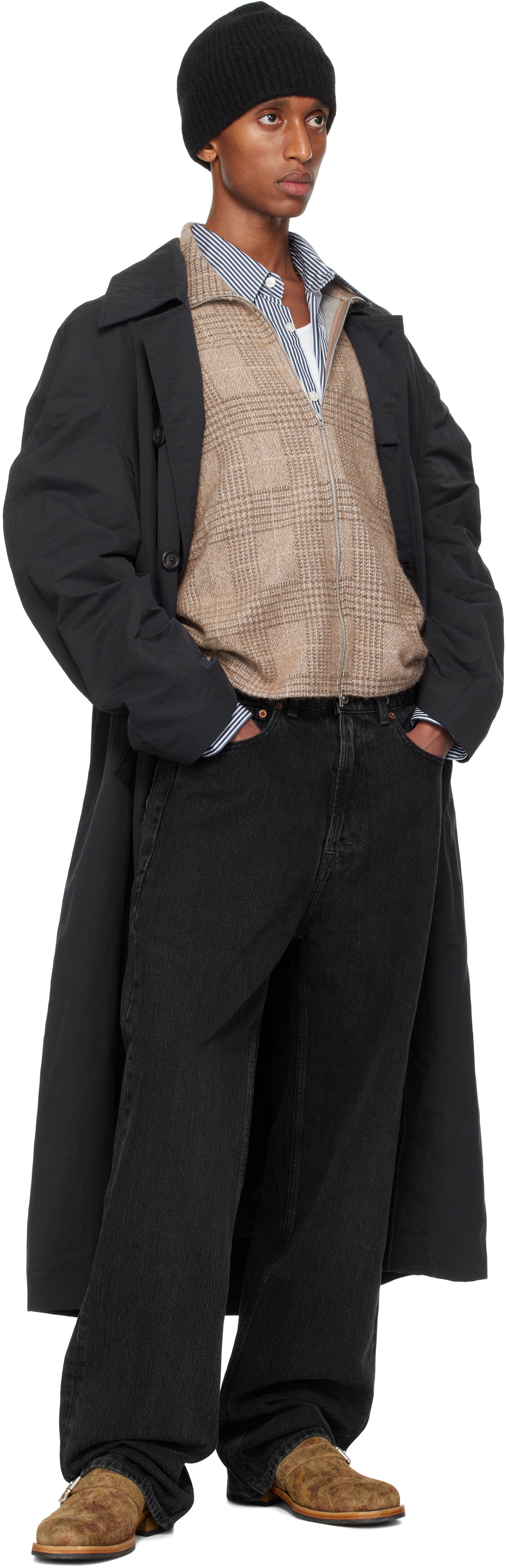 OUR LEGACY Navy Collapse Car Coat Our Legacy