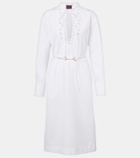 Gucci Horsebit cotton poplin midi dress