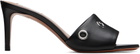 ALAÏA Black Oeillets Mules