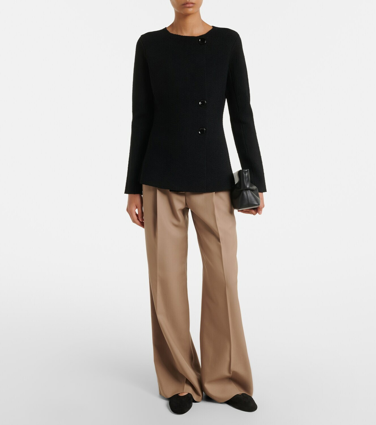 Proenza Schouler Halima wool-blend gabardine wide-leg pants