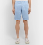 Hugo Boss - Slim-Fit Stretch-Cotton Shorts - Blue