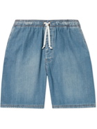 Loewe - Paula's Ibiza Straight-Leg Denim Drawstring Shorts - Blue