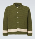 Bode Marsh crochet cotton shirt