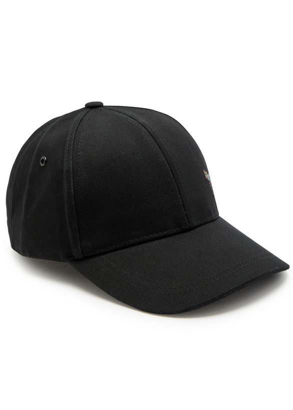 Photo: Paul Smith Zebra-embroidered Cotton cap - Black - One Size