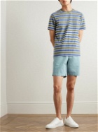 Mr P. - Straight-Leg Cotton-Twill Shorts - Blue