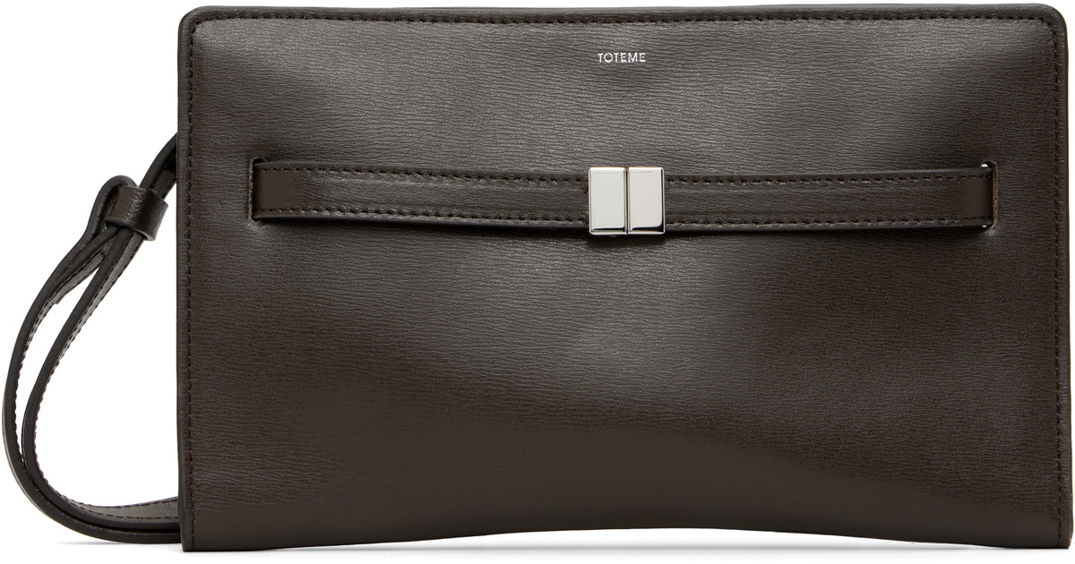 TOTEME Brown Belted Leather Crossbody Bag