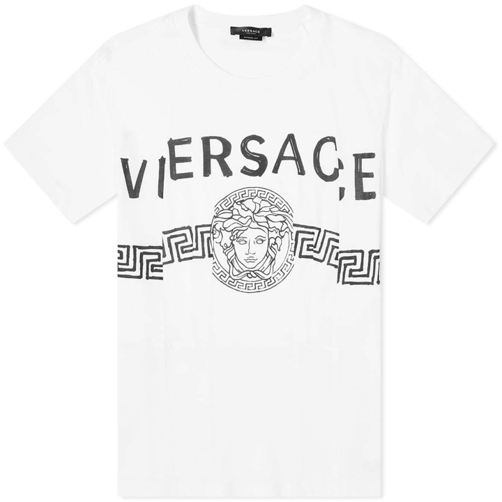 Photo: Versace Sketch Logo Tee