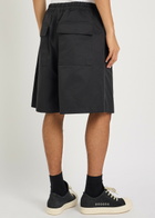 Rick Owens Faun Nylon and Cotton-blend Shorts Black