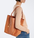 Chloé Chloé Spin Medium leather and suede tote bag