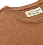 Mollusk - Garment-Dyed Slub Hemp and Cotton-Blend T-Shirt - Brown