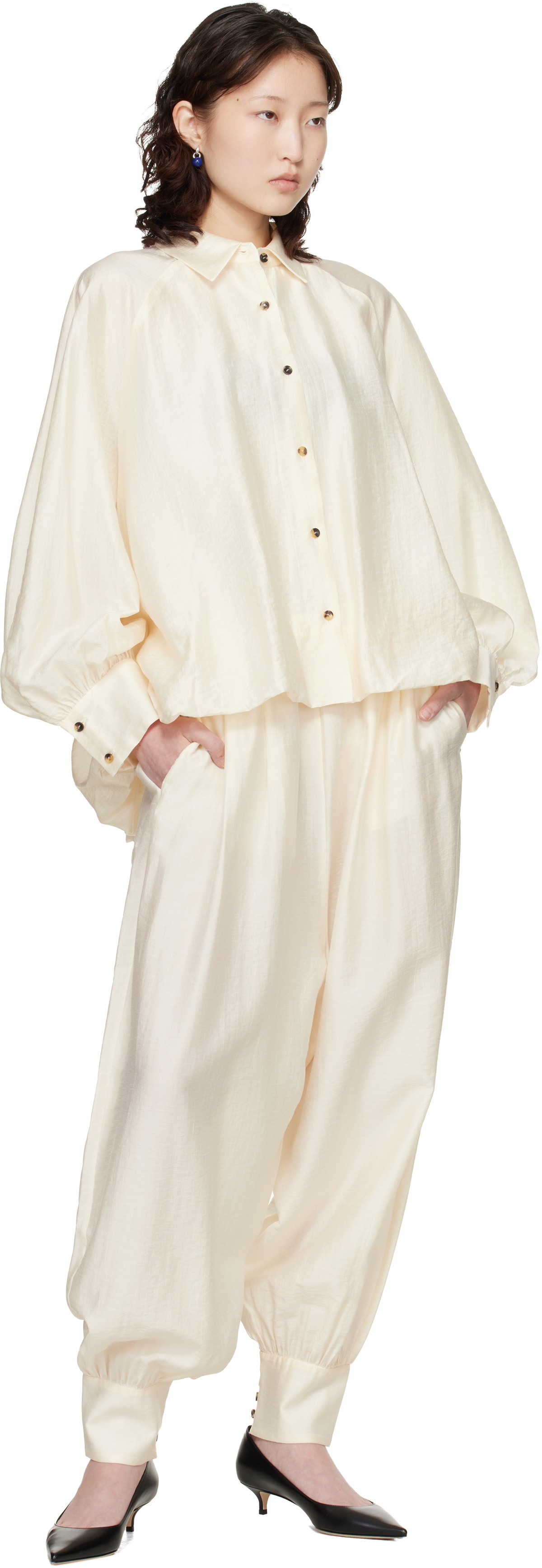Cordera Off-White Balloon Shirt