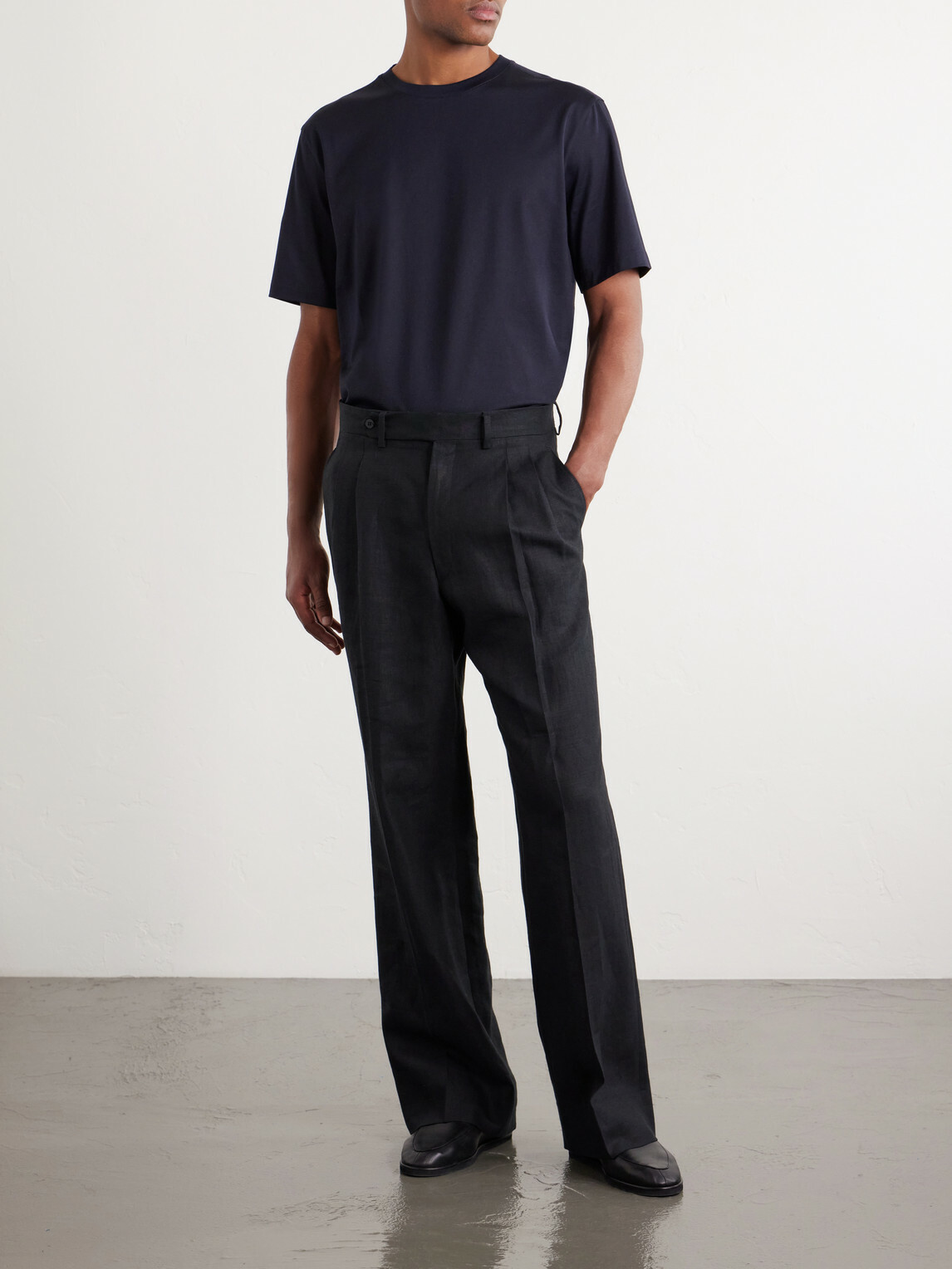 Zegna - Cotton-Jersey T-Shirt - Black