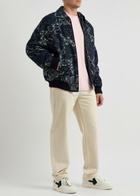 Off-white Jacquard Denim Bomber Jacket Multicoloured 1
