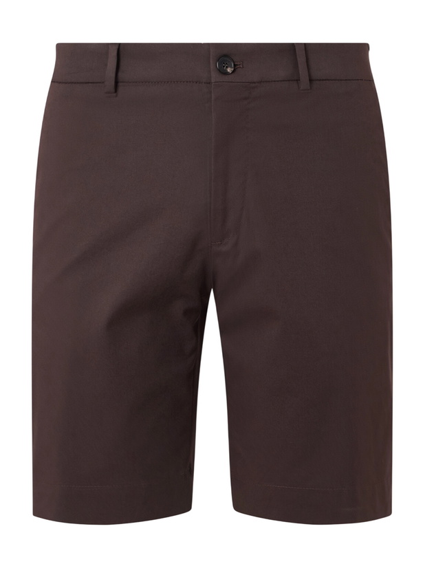 Photo: Slowear - Slim-Fit Cotton-Blend Gabardine Chino Shorts - Brown
