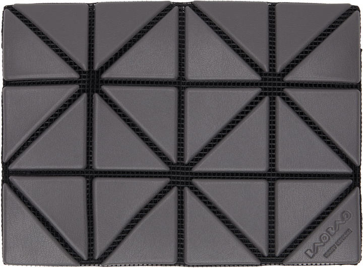 Photo: BAO BAO ISSEY MIYAKE Gray Bifold Wallet