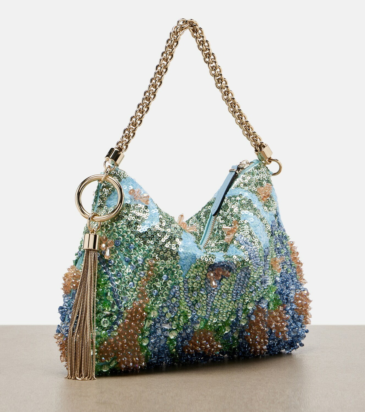 Jimmy Choo Callie Small brocade top-handle bag