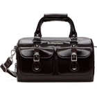 Dr. Martens Burgundy Top Handle Rub Off Leather Bag