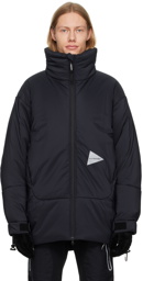 and wander Black Insulated Coat