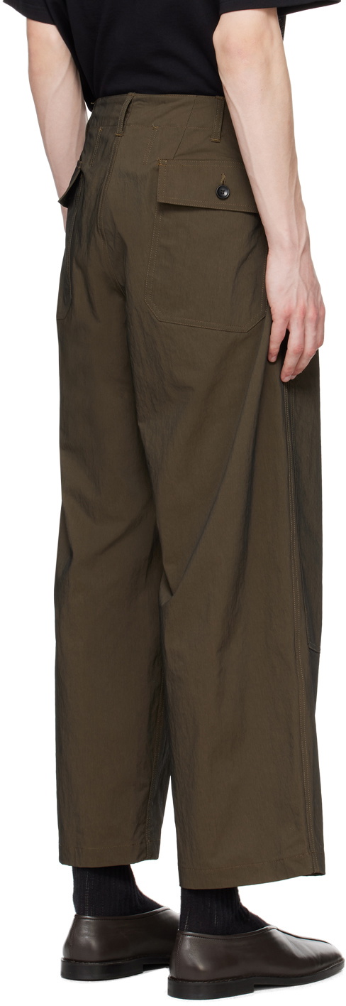 meanswhile Khaki Dope-Dyed Trousers