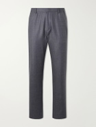 Boglioli - Straight-Leg Herringbone Virgin Wool Suit Trousers - Gray