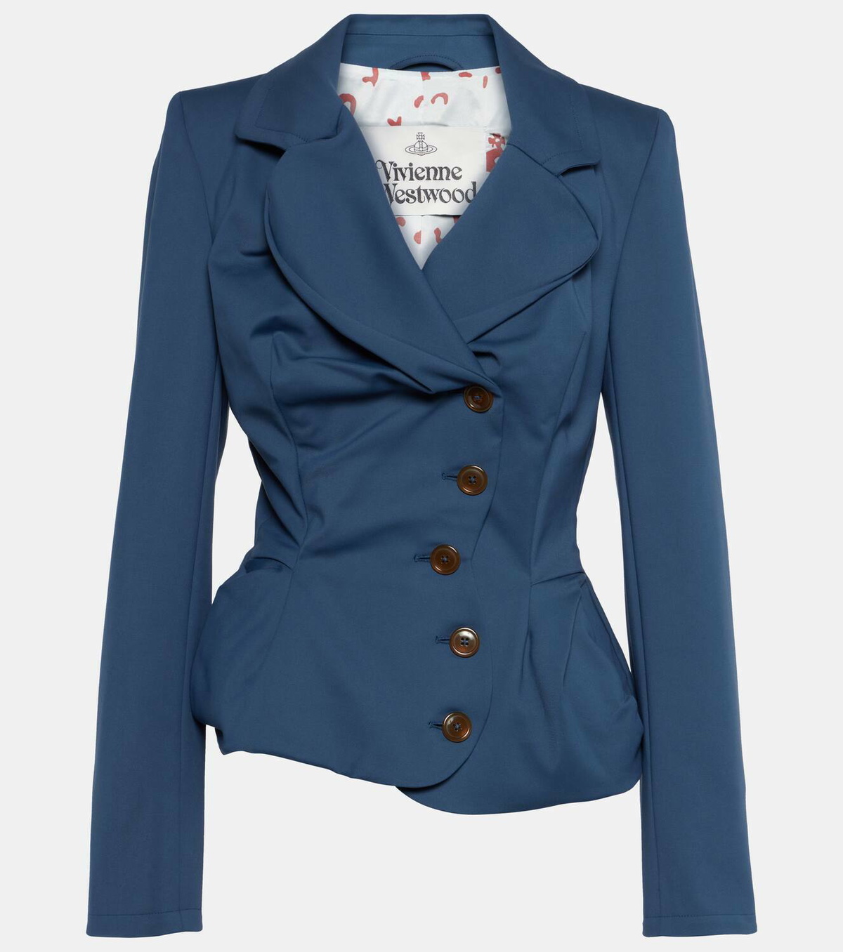 Vivienne Westwood Tailored asymmetric cotton-blend blazer Vivienne