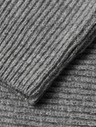 Incotex - Zanone Ribbed Virgin Wool Sweater - Gray