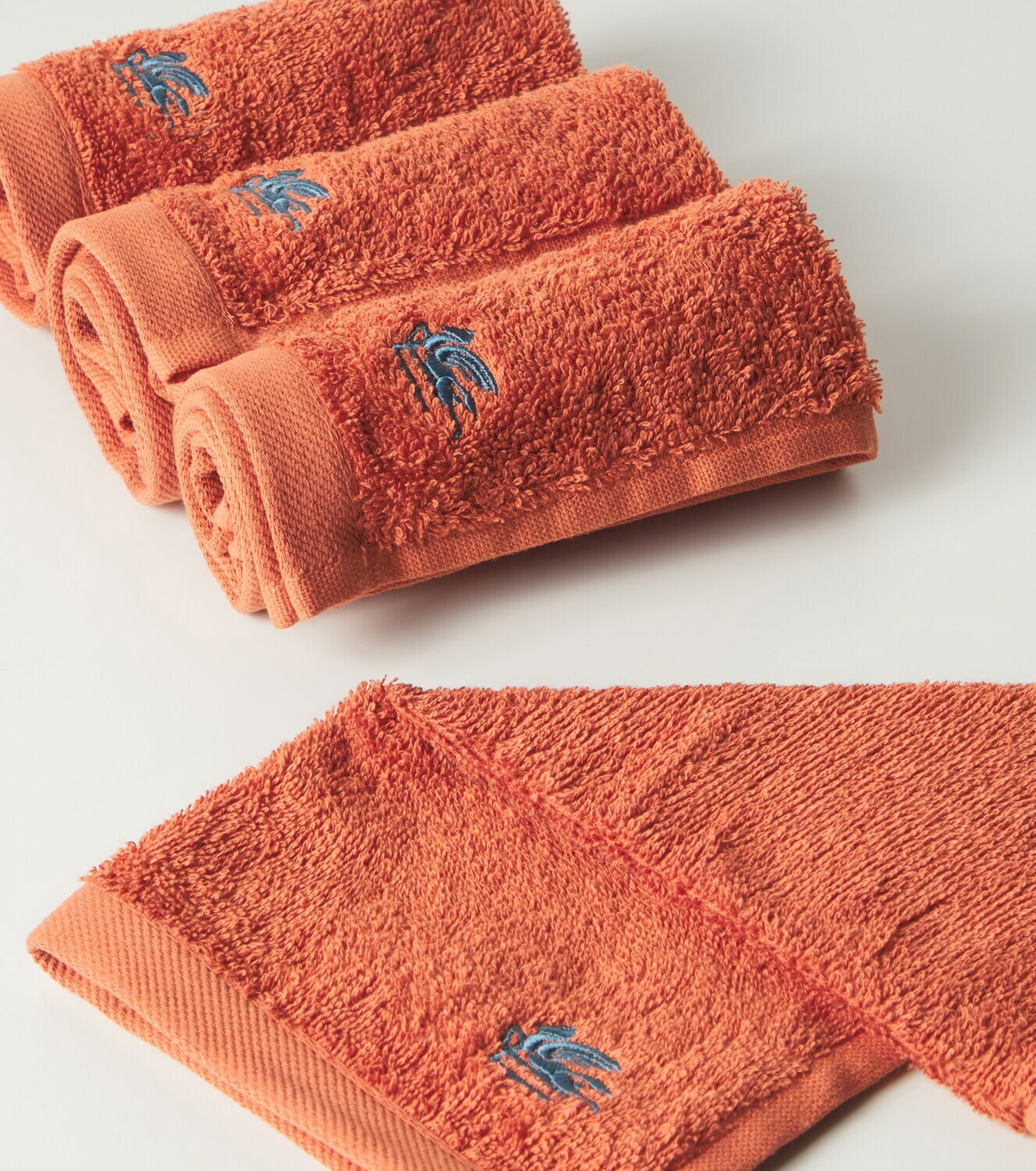 Etro Caladium set of 4 cotton terry face towels
