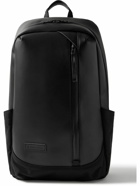 Master-Piece - Slick Logo-Appliquéd Leather and CORDURA® Ballistic Nylon Backpack