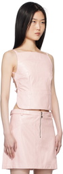 Sandy Liang Pink Kiki Top