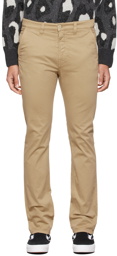 Nudie Jeans Beige Slim Adam Trousers