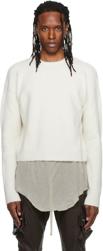Photo: Rick Owens Off-White Tower Round Neck Sweater