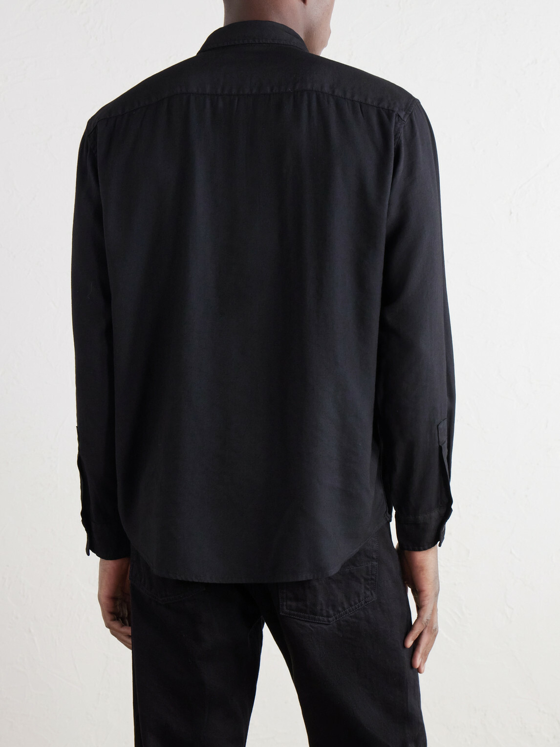 NN07 - Deon 5027 LENZING™ ECOVERO™ Twill Shirt - Black