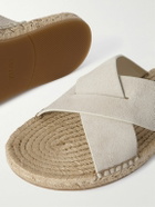 Zegna - Panarea Suede Sandals - Neutrals