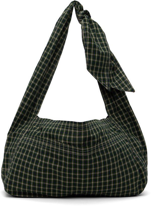 Photo: SC103 SSENSE Exclusive Green & Navy Cocoon Tote