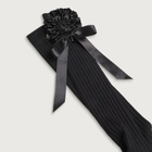 Simone Rocha Women's Merino Silk Knee Socks in Black/Jet