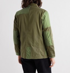 Universal Works - Mill Bakers Patchwork Cotton-Twill Jacket - Green