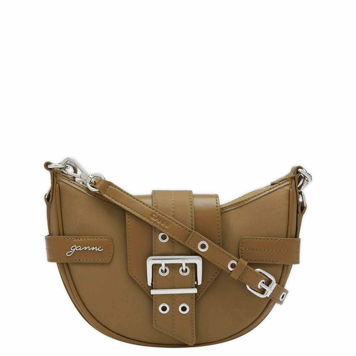 関税送料込♪GANNI/Olive Green Small Bucky Crossbody Bag Olive Green Small Bucky Crossbody Bag | GANNI US