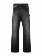 Auralee - Straight-Leg Cotton Trousers - Black