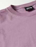 Stussy - Angel Printed Cotton-Jersey T-Shirt - Purple