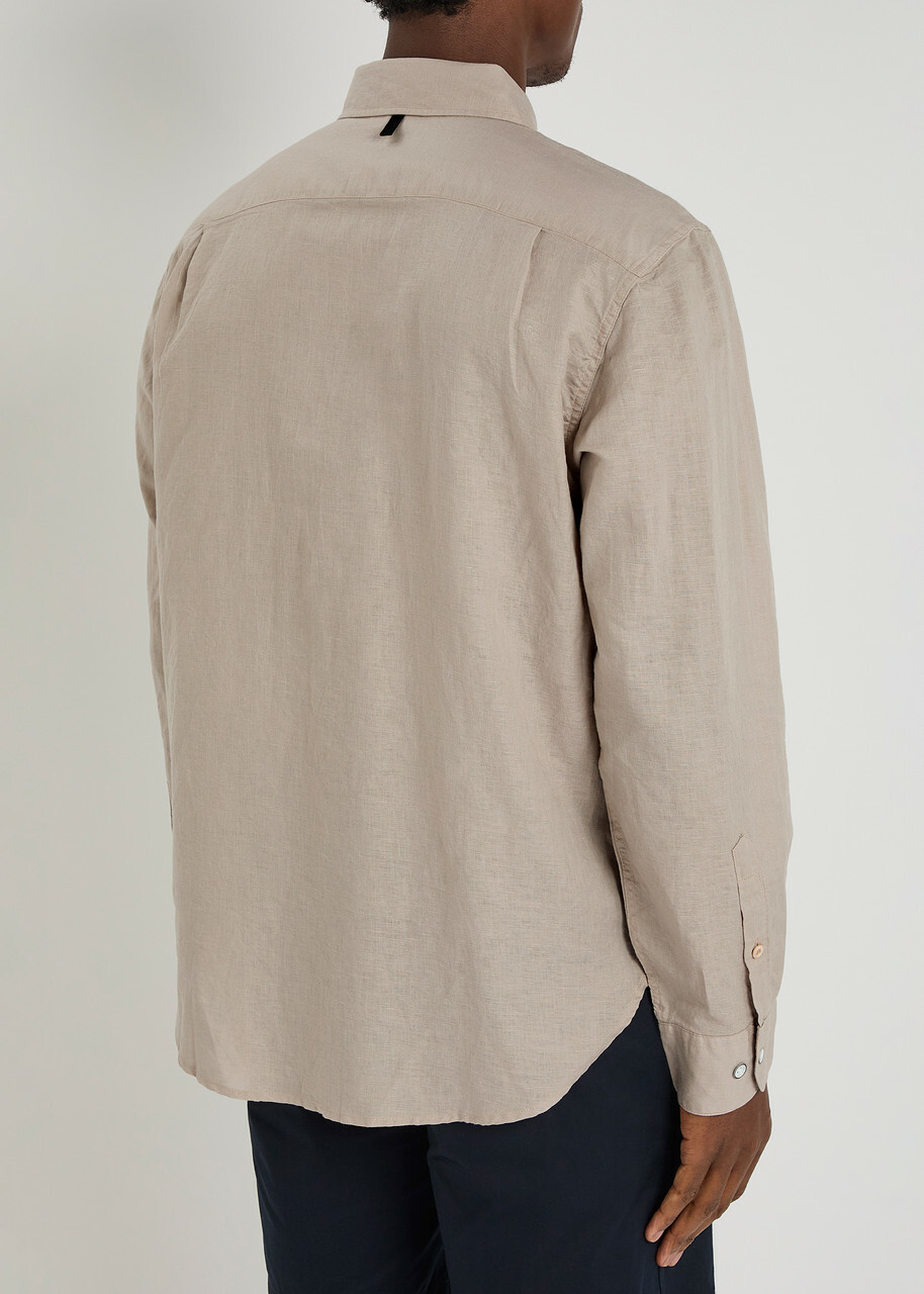 Rag & Bone Finch Linen-blend Shirt Cream