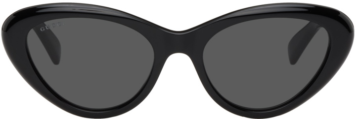 Photo: Gucci Black Cat-Eye Sunglasses
