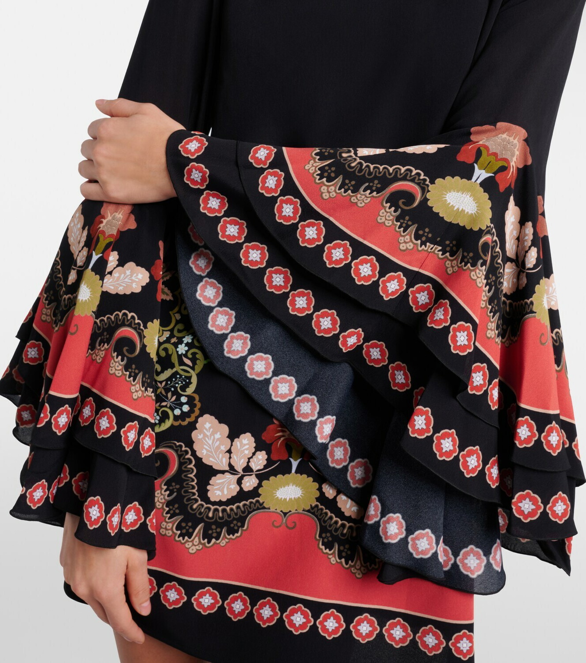 La DoubleJ Friday printed crêpe minidress