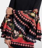 La DoubleJ Friday printed crêpe minidress