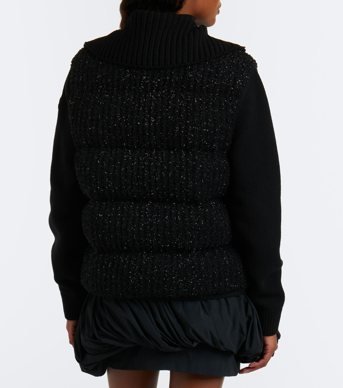 Moncler Down-paneled wool and cashmere cardigan