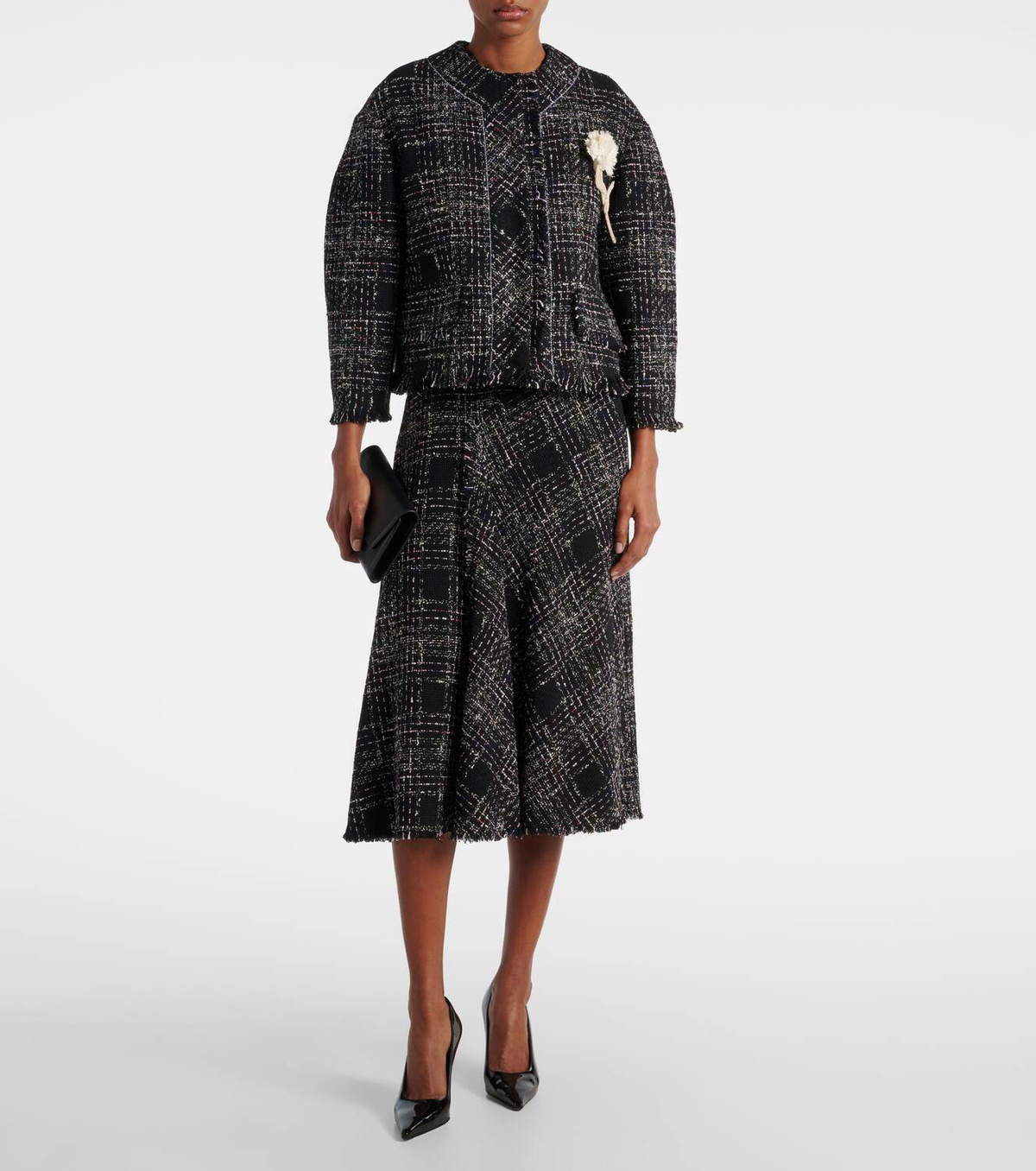 Erdem Cropped tweed jacket Erdem
