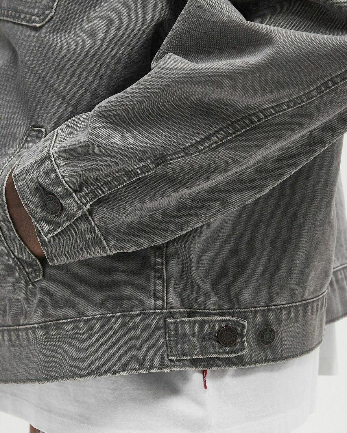 Levis SUNRISE TRUCKER Grey Mens Denim Jacket