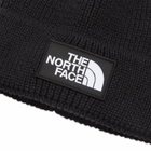 The North Face Men's Logo Box Cuffed Beanie in Tnf Black 