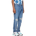 Doublet Blue Too Much Damage Jeans